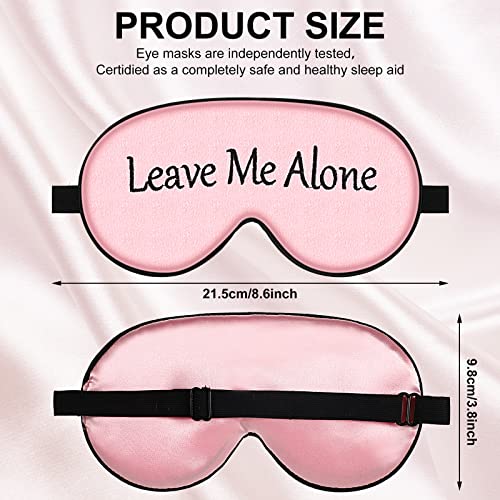 8 Pieces Funny Sleep Mask Silk Eye Mask with Adjustable Strap Soft Cute Blackout Blindfold Eye Cover for Women Men Full Night's Sleep, Travel, Nap, Meditation(Elegant Colors) - color: Elegant Colors