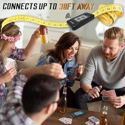 Digital Energy Wireless Handheld Game Buzzer System - Console Displays First Buzz-in - Great for Jeopardy, Family Feud, Trivia and Buzz Games - 8 Joystick Buzzers - size: 8 Player