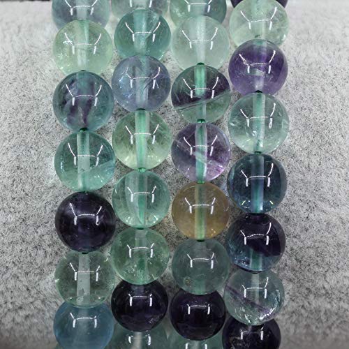 Keleny Gem Semi Precious Gemstones 8mm Round Beads Crystal Stretch Bracelets 7 Inch Unisex - color: Geen AA Grade Clear Fluorite