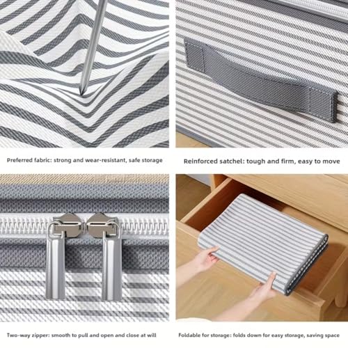 Large Storage Bag, Heavy-Duty Non-Woven Fabric with Transparent Window, Multi-Layer Vertical Storage, Suitable for Closet and Under-Bed use.