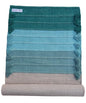 Jaipur art & Rugs Cotton Yoga Mat - Eco-Friendly Hand-Woven Rug - Non Slip & Thick (24”x72”x5mm) for Everyday Fitness at Home - Comfortable Extra-Long - color: Green-White