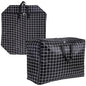 2pcs Oxford Cloth Duvet Storage Bag Large Capacity Moving Bag Zippered for Clothes Blankets Moisture Protection Dustproof Stylish Home Decor