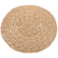 Hemoton Woven Round Braided Meditation Cushion 20x20cm Natural Straw Floor Pillow Japanese Style Yoga Seat Pad for Zen Sitting and Home Décor