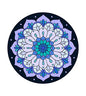 Round Meditation Pilates Yoga Mat Luxury Suede Large Yoga Mat Natural Rubber Non-Slip Base is ery Suitable for Meditation, Stretching, Yoga Environmental Protection, Fitness Exercise, Home and Outdoor. 140CM Diameter - color: Light purple