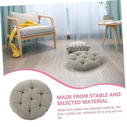 Meditation Seat Pad Round Floor Pillow Yoga Bolster Thick Cushion for Outdoor Indoor Use Comfortable Seat Pad for Living Room