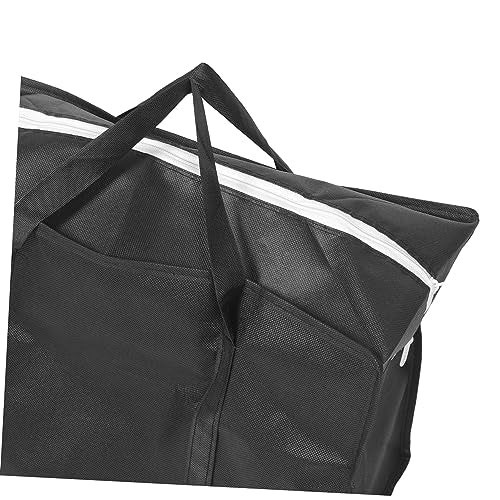 NOLITOY Folding Large Storage Bag for Clothes and Comforters Durable Non-woven Multi-purpose Travel and Household Packing Black Great for Moving and Organization