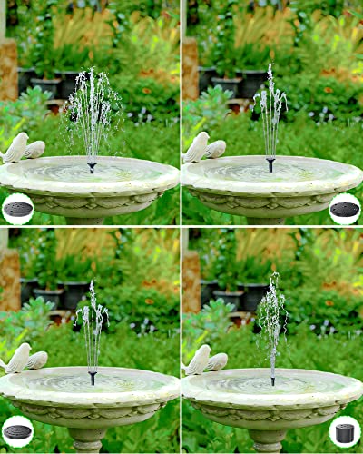 Biling Solar Water Fountain Pump, Solar Bird Bath, Outdoor with Tubing, Solar Powered Fountain Pump for Pond BirdBath, Garden, Pool, Fish Tank,Backyard - size: 1.5W
