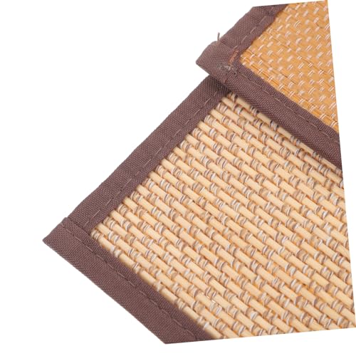 Cabilock Woven Meditation Cushion Mat Natural Bamboo Floor Pad for Comfortable Sitting Thick for Yoga Home and Meditation Activities