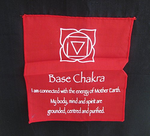 OMA 7 Chakra Meditation Wall Hanging Banner Prayer Flag Tibetian Buddhist Healing Balance Hanging - Large, 60" Long