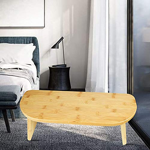 Portable Meditation Bench, Finished Bamboo, Folding Legs and Low Seat, Meditation Stool - for Meditation, Seminars, Yoga or TV Watching