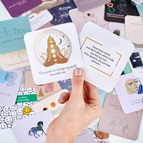 Ariond Positive Affirmation Cards for Women | Happier Me Inspirational Deck For Meditation & Gratitude | Daily Motivational & Mindful Prompts | Intentional Gift For Yoga and Spirituality