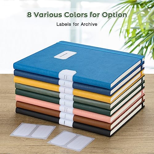 Blank Notebook, Hardcover Sketch Book, 8.5" x 11" Large Blank Journal, No Bleed Thick Paper Sketchbook for Drawing, Unlined Notebook Journal for Women Men, A4 Leather Sketchbook, Lay Flat, Light Green - color: Light Green