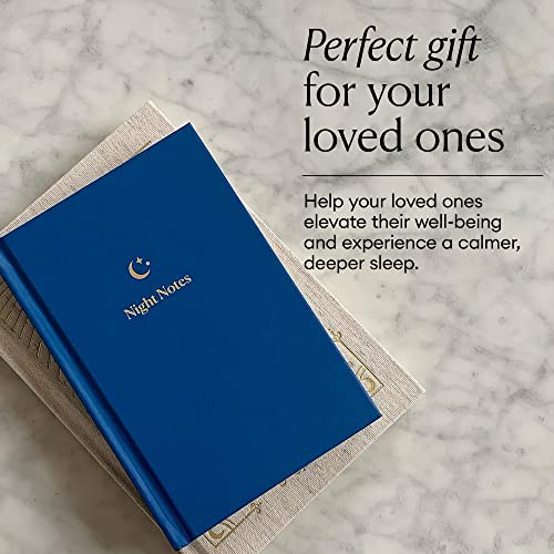 Intelligent Change - Night Notes Daily Journal, Dream Journal for Women and Men, Bedtime Guided Journal, Hardbound Wellness Journal, Handmade and Plastic-Free, 4.4 x 6.5 inches