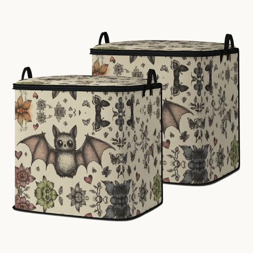 2pcs closet organizers and storage under bed,clothing blanket sweater sheet bedding comforter duvet quilt pillow toy storage bags with lids,dorm room essentials for containers 95L - color: 39