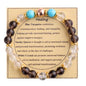 KSQS Healing Stone Bead Bracelet for Women, Natural Gemstones Balance Protection Bracelet, Spiritual Crystal Beads Bracelet Anxiety Relief with Meaning Card - style: Healing