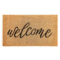 Coco Coir Door Mat with Heavy Duty Backing, Welcome Doormat (17" x 30"), Doormat Entrance (Welcome3) - color: Welcome3