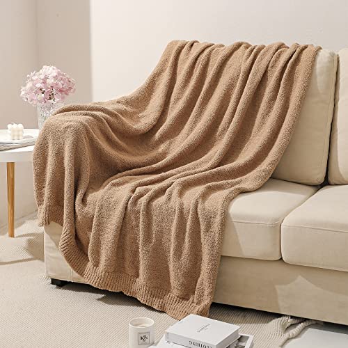 bearberry Super Soft Fluffy Throw Blanket Lightweight Cozy Warm Throw Blankets for Couch Bed Sofa All Season (Camel, 50”x60”) - color: Camel, size: Throw(50″x60″)