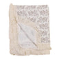 vctops Muslin Baby Blanket with Tassels 100% Cotton Leaf Print Swaddle Blankets 39"x47" Lightweight Soft Breathable Gauze Blanket for Sleeping (Leaf B,39"x47") - color: Leaf B, size: Baby(39"x47")