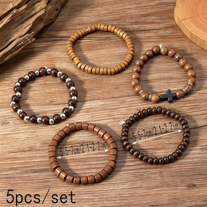 Gothic Bracelet Adjustable Punk Braided Leather Multilayer Grunge Set Bracelets Emo Metal Cuff Wrap Bangles Meaningful Gift - color: J-BZ-33