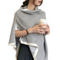 Shawl Wraps for Women, Cute Knitted Shawls and Wraps Cardigan Cape Shoulder Top Sweater Shawl Scarf (Light gray)