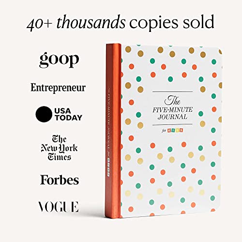 The Five Minute Journal, Illustrated Journal for Kids, Daily Gratitude, Happiness and Reflection Journal, Manifestation Journal for 5-12 Years Old, Undated Daily Journal - Intelligent Change