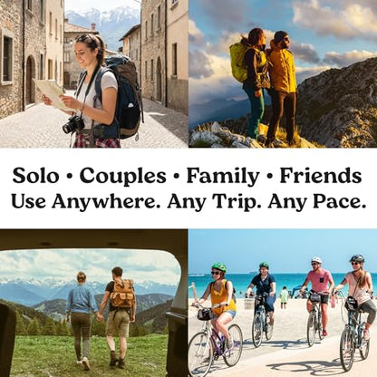 50 Scratch-Off Travel Challenge Cards - Unique Travel Gift for Women, Men, Couples & Travelers - Instant Adventure Ideas & Prompts for Trips or Hometown