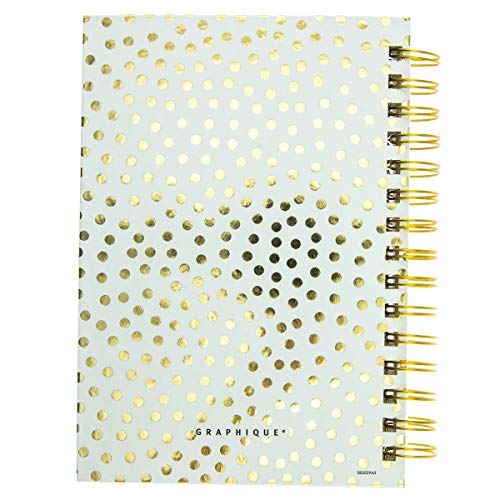 Graphique Designer Notebooks - "Do More of What Makes You Sparkle" - Spiral Bound Writing Journals for Offices, Schools, Classrooms, and More - Hard Cover with 160 Ruled Pages (6.25" x 8.25") - color: Sparkle