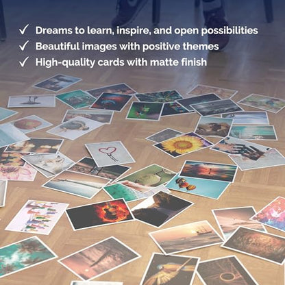 metaFox - 52 Inspirational Cards, Positive Affirmations & Motivational Postcards, Picture Cards For Coaching & Therapy, Mindfulness, Original Motivational Deck - color: English