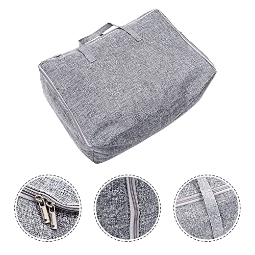 VICASKY Cotton Linen Storage Bag Travel Clothing Container Quilt Bag for Outdoor Fitness Lightweight Easy to Clean Convenient Handle for Sports Daily Use