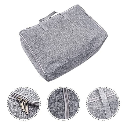 VICASKY Cotton Linen Storage Bag Travel Clothing Container Quilt Bag for Outdoor Fitness Lightweight Easy to Clean Convenient Handle for Sports Daily Use