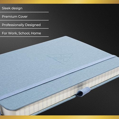 Journaling Notebooks with Pen Holder | Lined Notebook | 222 Pages Notebook Journal with 100 GSM Paper | Journal Notebooks for Work - color: Light Blue