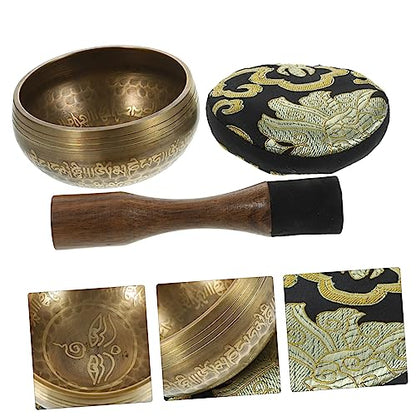 Yoga Props Meditation Bowl Set Buddha Sound Bowl for Meditation Portable