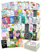 72 Pieces Unique Affirmation Cards, Motivational Daily Funny Cards with Encouragement Quotes, Teacher Kids Student Picnics Party Mini Notes Postcards