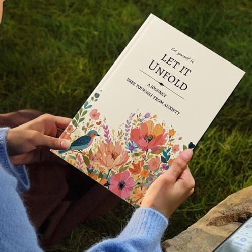 Let It Unfold Journal, 15-Week Guided Mental Health & Mindfulness Journal for Emotional Healing, ACT Therapy Workbook, Gratitude & Wellness Hardcover Notebook (1pcs)