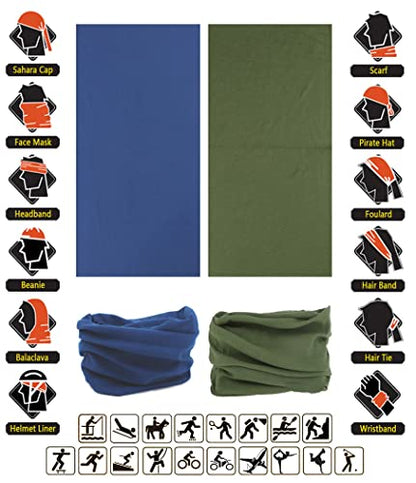 Headband Neck Gaiter Head Wrap Headwear Face Mask Magic Scarf Bandana for Men and Women - color: 9pc.solid Color Series.3