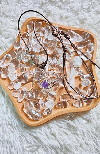 Crystal Pendant Necklaces Healing love Women's Men's choker Obsidian Tiger eye White Crystal Black Gold waterproof dainty Charm stackable statement Cute Stone necklace Unisex - style: Crystal pendant Amethyst Moon