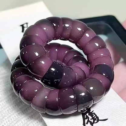 Roe Dolph Bodhi Bead Fidget Anxiety Bracelet for Women Men Chunky Stretch Beaded Mindful Jewelry Daily Reminder Gift for Mom Wife Friend - color: B2:purple