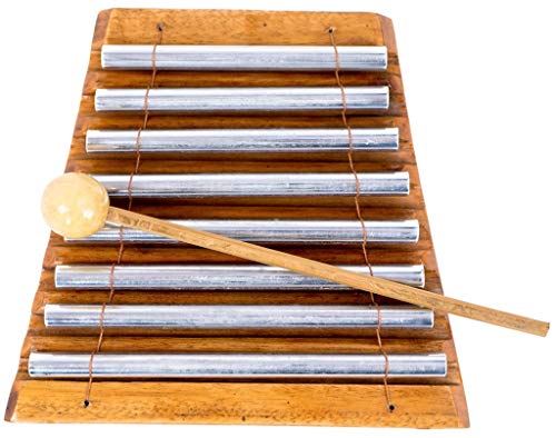 Meditation Chime Energy Chime Wood Percussion Chakra Chime, 8 Bars, Xylophone - PROFESSIONAL SOUND- JIVE® FEDERAL (TM) BRAND - size: 9"