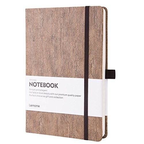Lemome Ruled Notebook/Journal - Eco-Friendly Natural Cork Hardcover Writing Notebook with Pen Loop & Premium Thick Paper - A5 (5x8) Bound Classic Notebook - color: Natural Cork