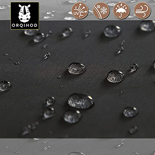 Outdoor Cushion Storage Bag Waterproof, Extra Large Bag for Outdoor Cushions 420D Heavy Duty Patio Furniture Cushion Storage Bags with Zipper 65 Inch, Black - size: 65x20x28in