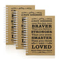 3Pcs A6 Spiral Notebook,Inspirational Journal,Motivational Journal for Women Men,Spiral Journal Notebook College Ruled Daily Diary for School,Travel,Business,Work (3Pcs-A6 Always Brown) - color: 3pcs-a6 Always Brown
