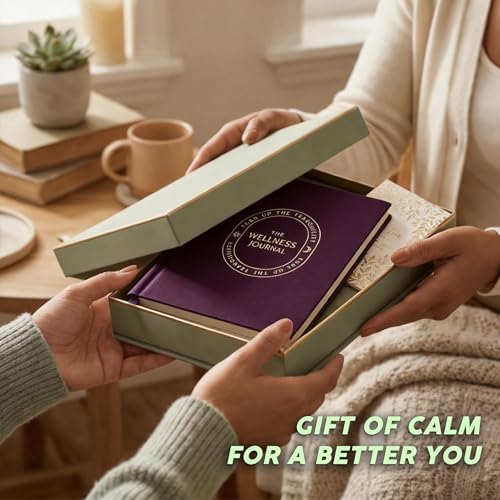 &And Per Se Wellness Journal, Self Care & Daily Journal for Women, Mental Health Planner with Habit Tracker, Diet & Goals, Undated, Gift-Ready (Purple) - color: F-Purple