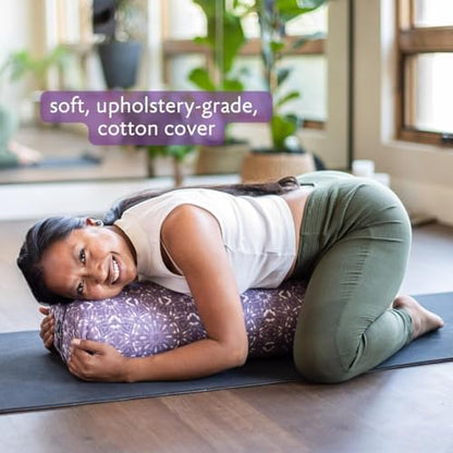 Hugger Mugger Standard Yoga Bolster - Firm, Supportive, Handmade, Durable - color: Aqua