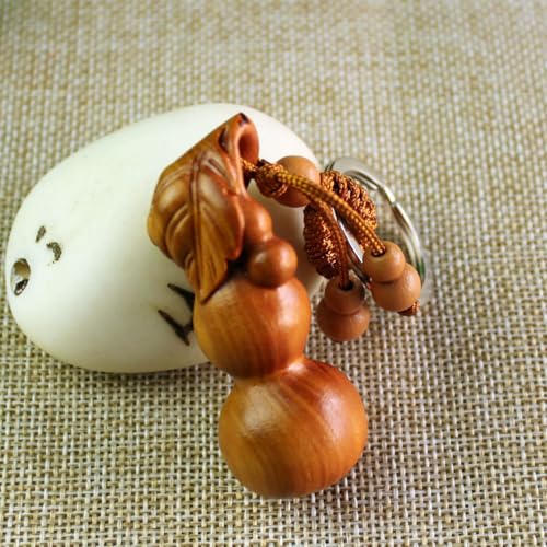 Antique Gourd Wooden Statue Accents Zen Meditation Wood Sculpture Decor for Living Room Spa Or Yoga Studio Centerpiece Books Living Room Bedroom Ornament