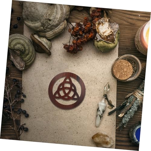 PRETYZOOM Practical Altar Tile Hand-Carved Star Decoration for Home Decor Rituals and Ceremonies Unique Spiritual Ornament for Family Sacrifices and Altar Use