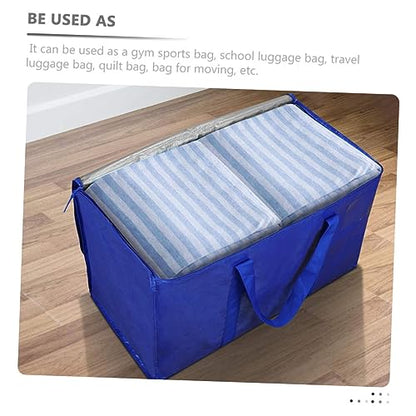 Mobestech Large Capacity Storage Bag for Bedding Organizer Pouch Multi Purpose Travel and Gym Tote for Clothes and Quilts