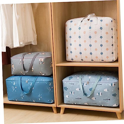 Ciieeo 1pc Quilt Storage Bag Capacity Household Packing Pouch Oxford Cloth Clothes Organizer for Home Dormitory for Grey