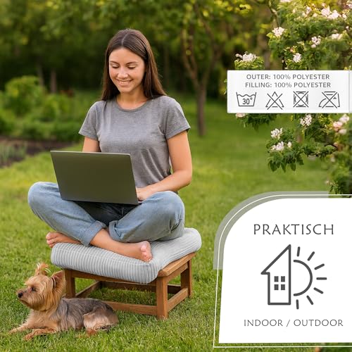 Amazinggirl Zafu Yoga and Meditation Cushion - Ergonomic Round Floor Cushions Ideal for Posture Relaxation Exercises Wellness Indoor and Outdoor Use