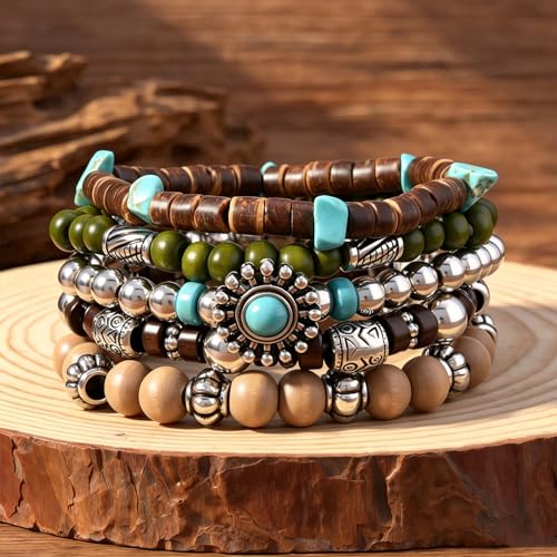 Gothic Bracelet Adjustable Punk Braided Leather Multilayer Grunge Set Bracelets Emo Metal Cuff Wrap Bangles Meaningful Gift - color: J-BZ-58