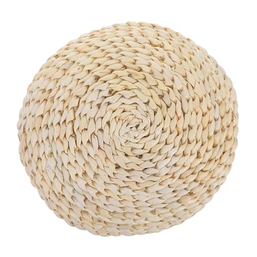 VALICLUD 1pc Space Cotton Round Straw Braid Cushion Yoga Mat Meditation Seat Hand-Woven
